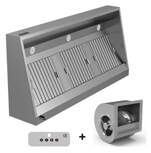 Industriemfang med motor og styring - 1200 x 700 x 540 mm